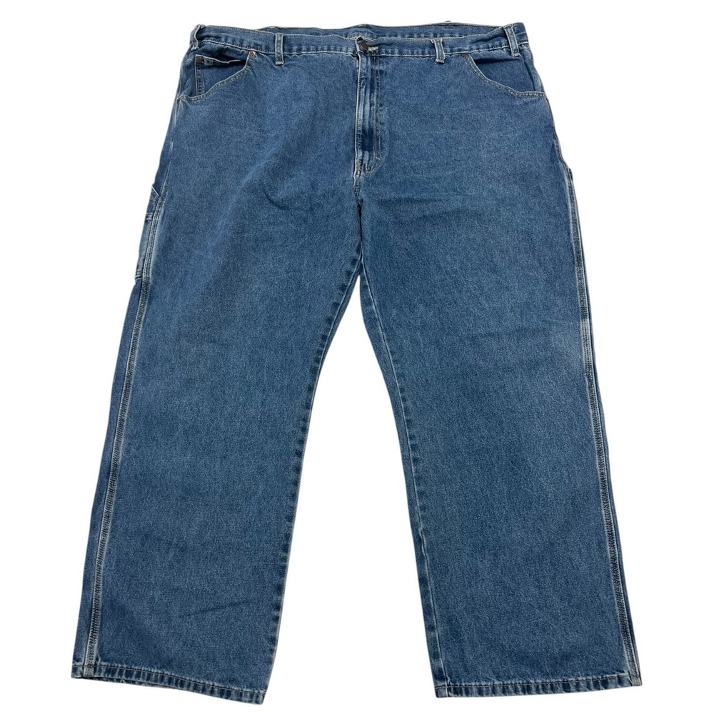 Dickies Carpenter Blue Jeans Men's Size 46x30 High Rise Medium Wash Straight Leg